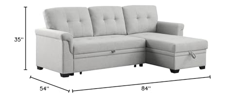 Lucca Sleeper Sofa with Storage