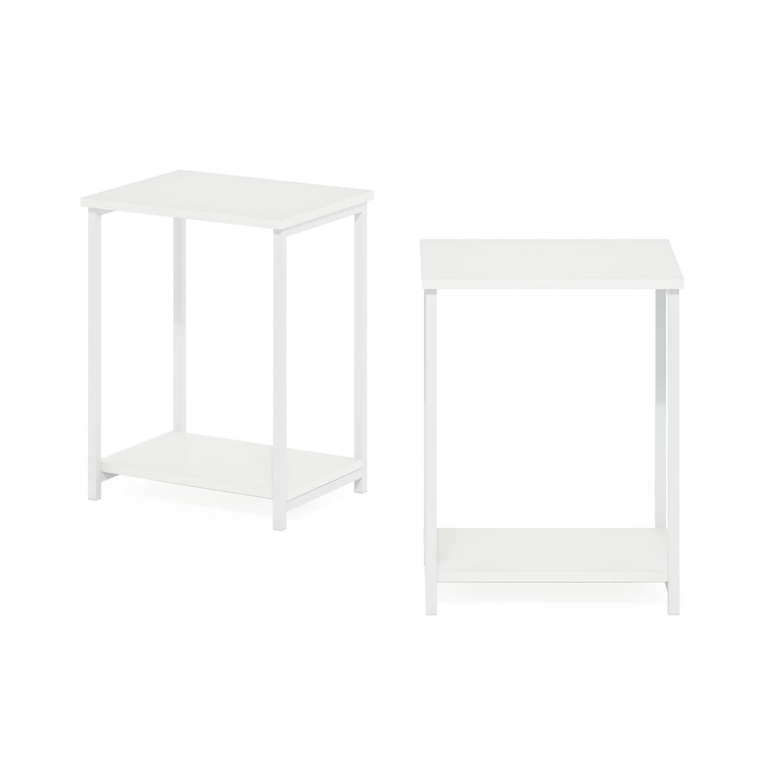 Furinno Simplistic Set of 2 End Table, Espresso/Black