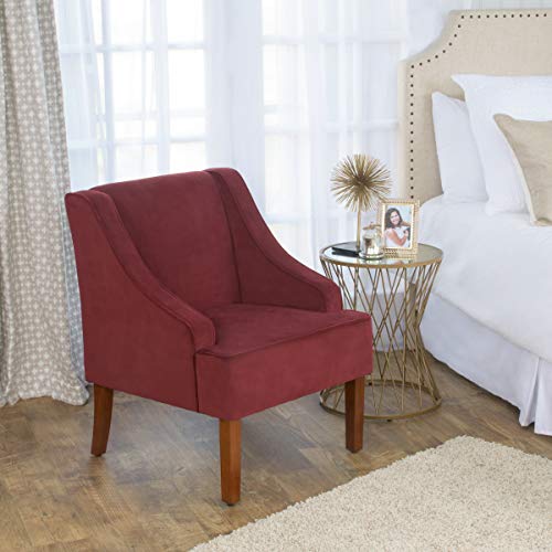 HomePop Swoop Arm Living-Room-Chairs, Velvet Teal