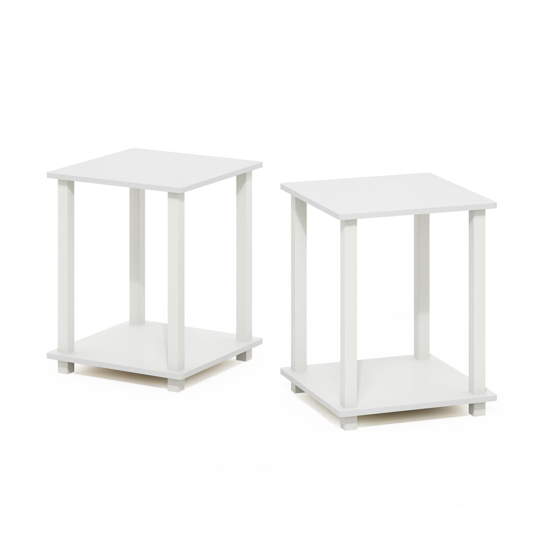 Furinno Simplistic Set of 2 End Table, Espresso/Black