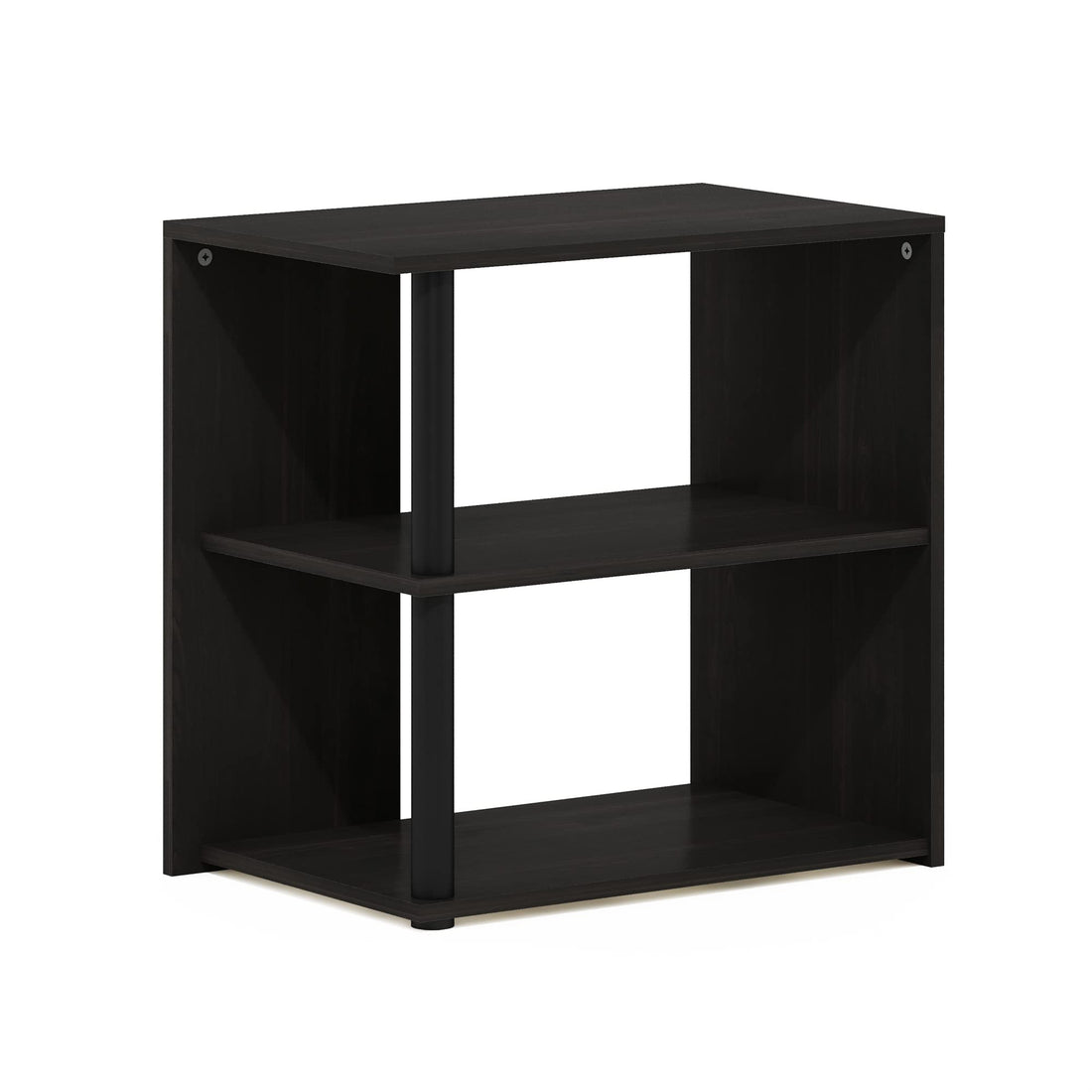 Furinno Simplistic Set of 2 End Table, Espresso/Black