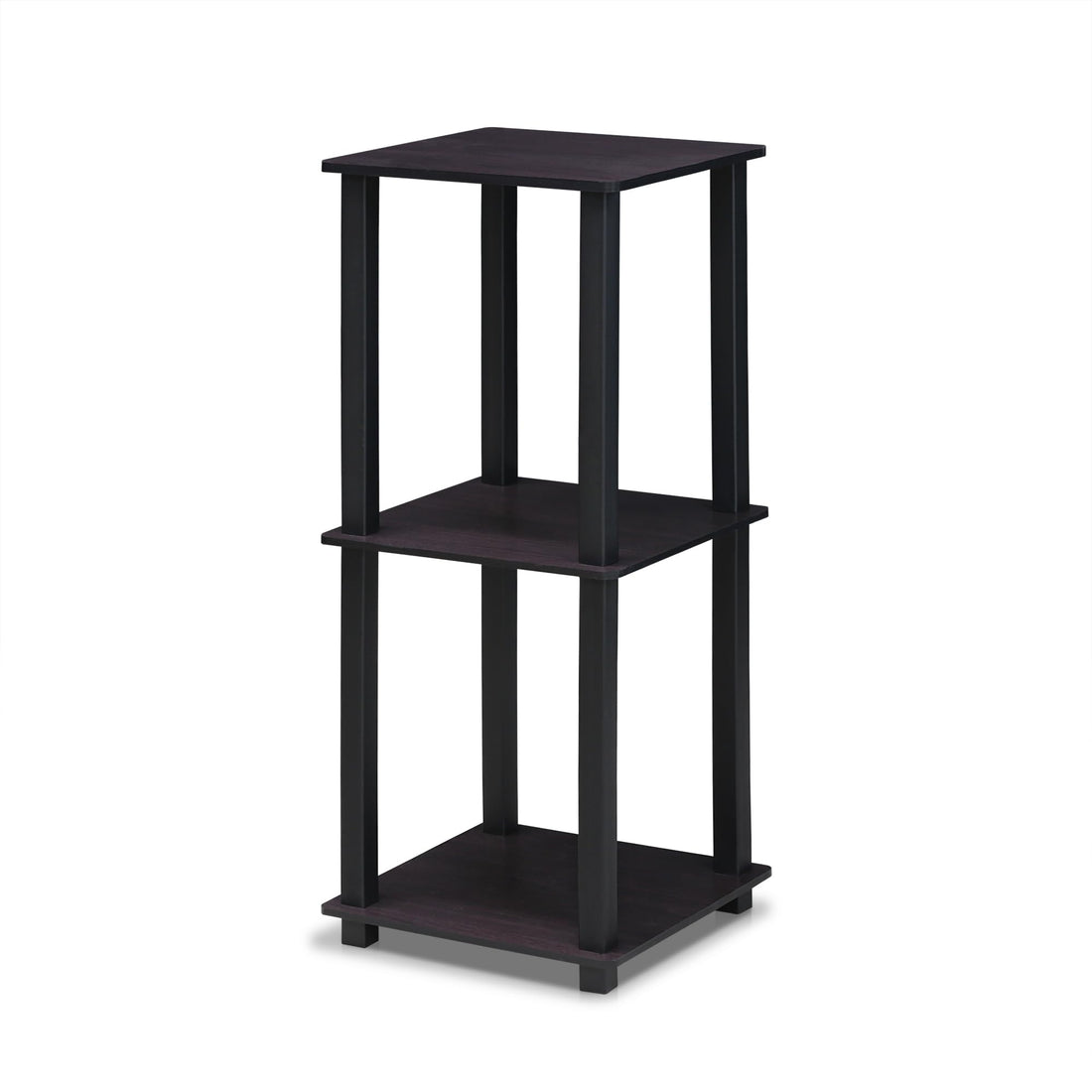 Furinno Simplistic Set of 2 End Table, Espresso/Black