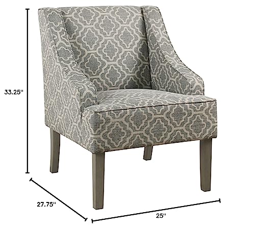 HomePop Swoop Arm Living-Room-Chairs, Velvet Teal