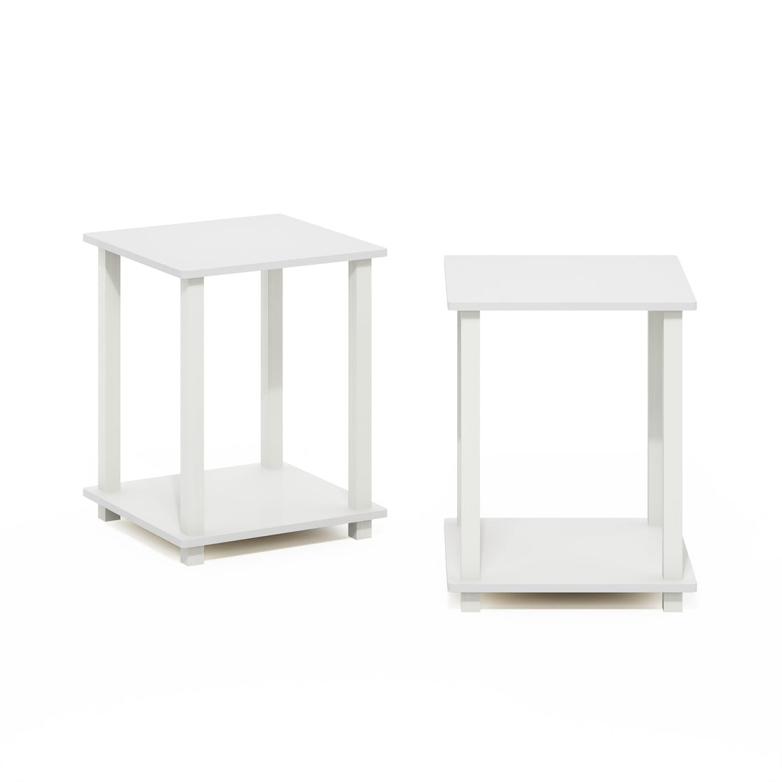 Furinno Simplistic Set of 2 End Table, Espresso/Black