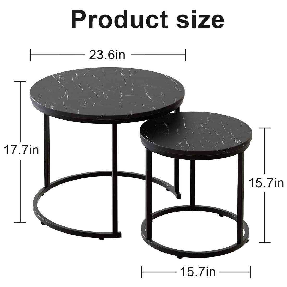Aboxoo Nesting Tables Set