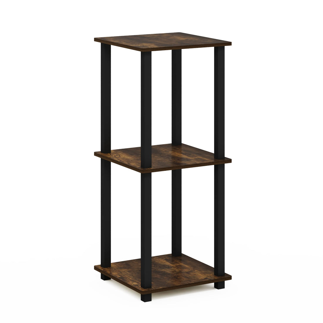 Furinno Simplistic Set of 2 End Table, Espresso/Black