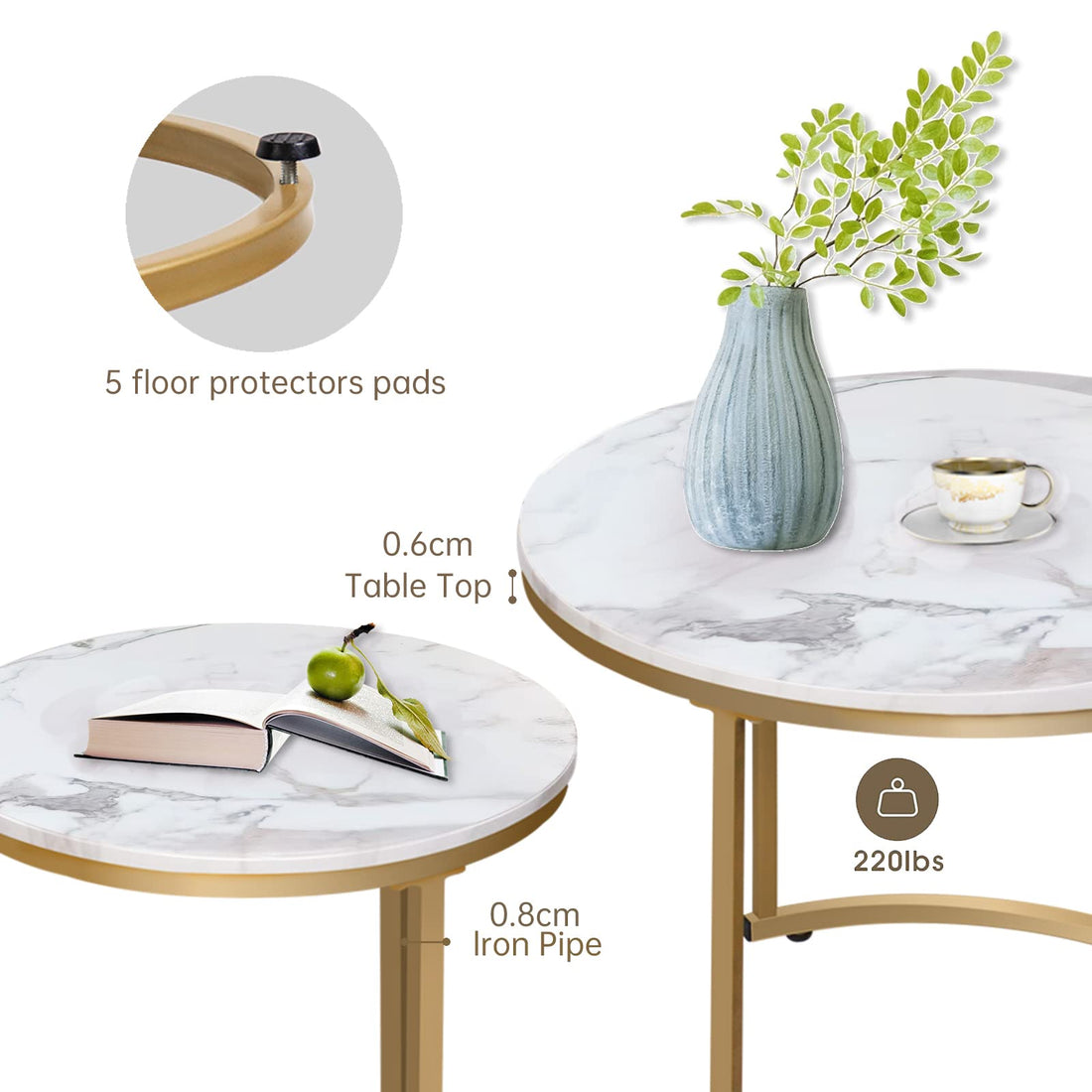 Aboxoo Nesting Tables Set