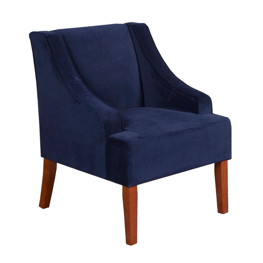 HomePop Swoop Arm Living-Room-Chairs, Velvet Teal