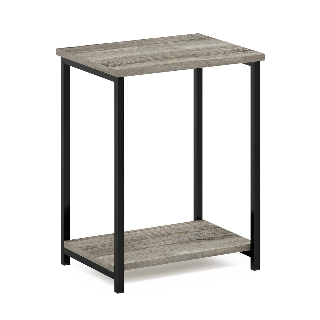 Furinno Simplistic Set of 2 End Table, Espresso/Black