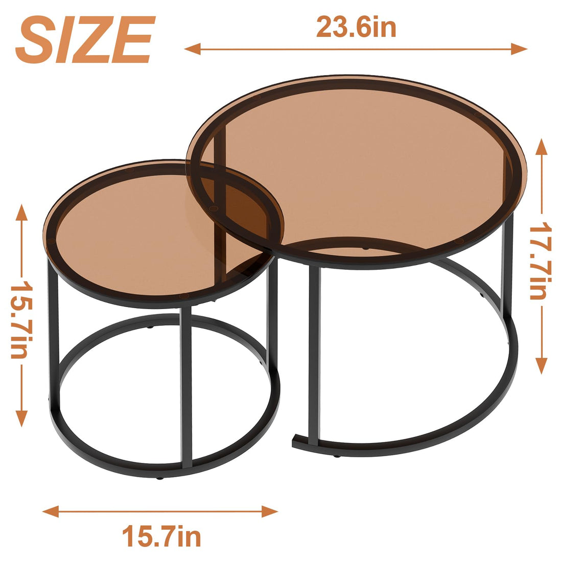 Aboxoo Nesting Tables Set