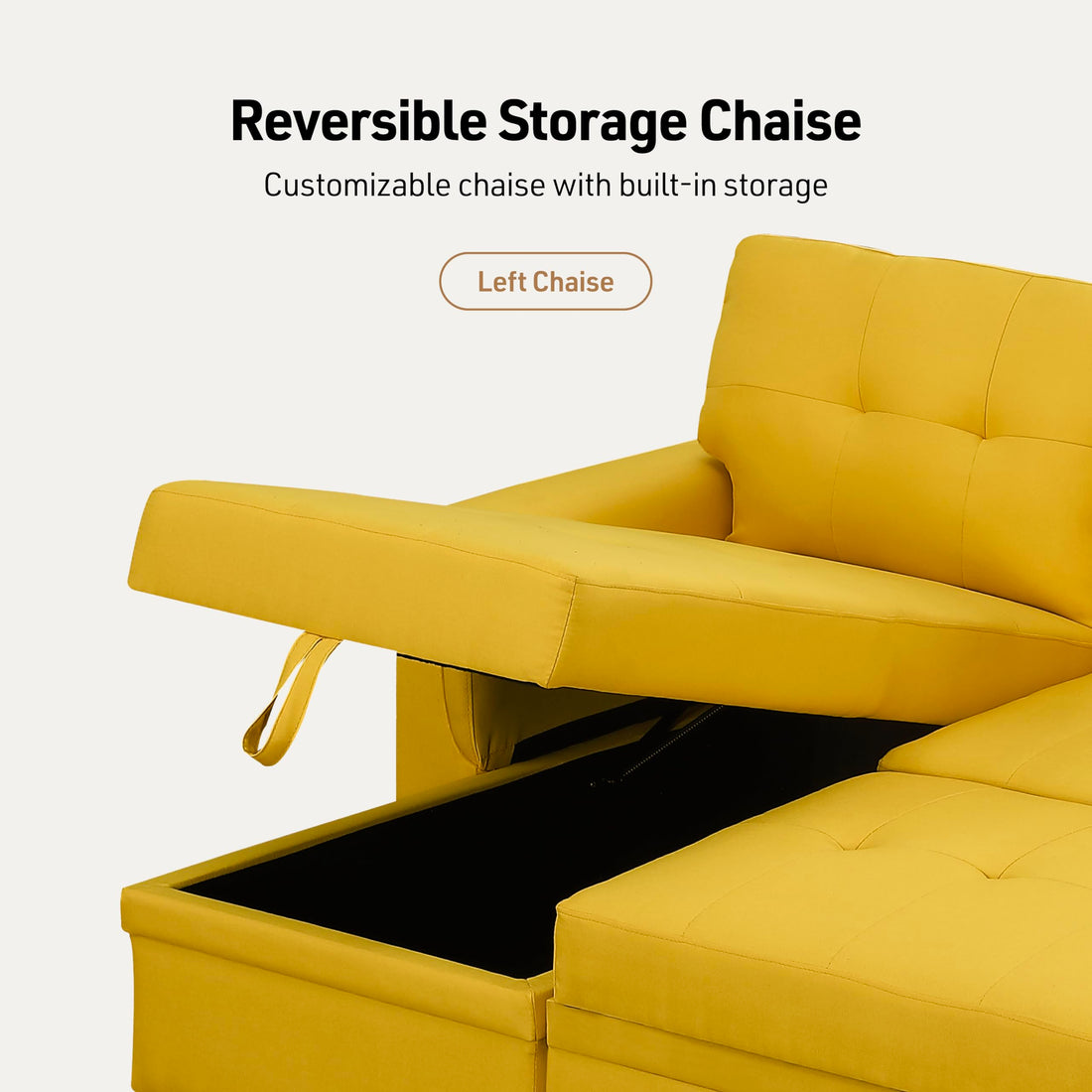 Lucca Sleeper Sofa with Storage