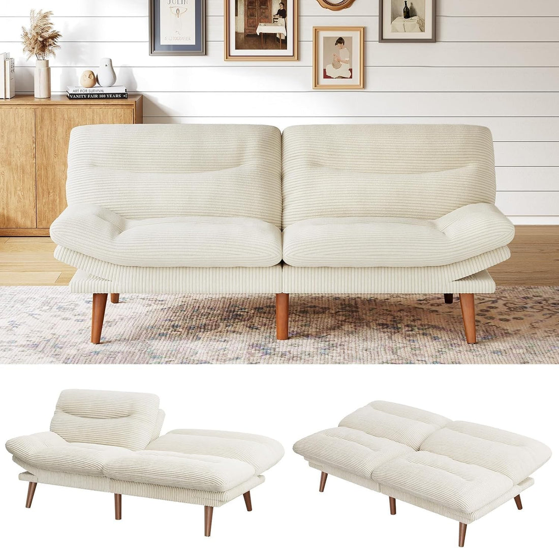 Marsail Futon Sofa Bed, Grey
