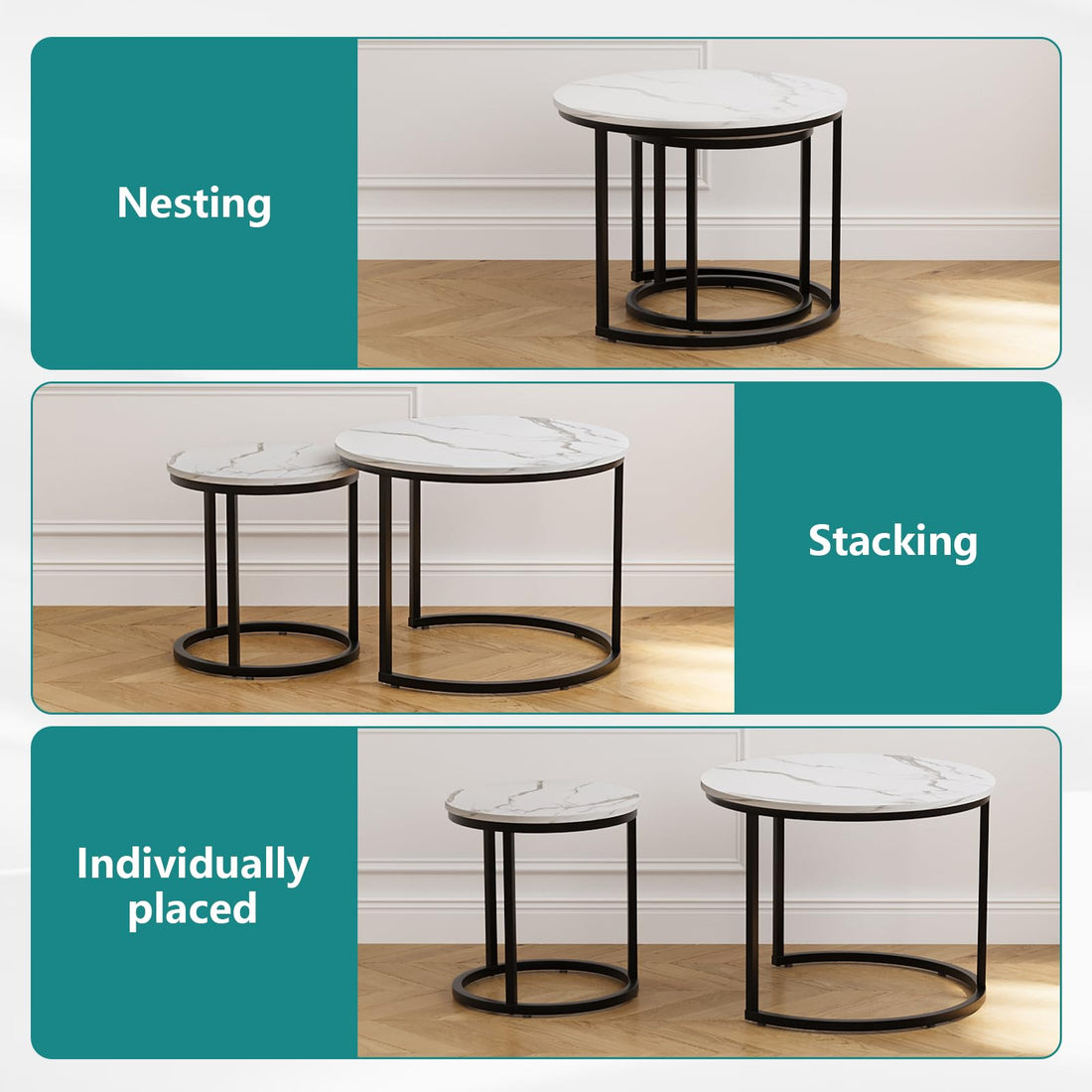 Smuxee Nesting Coffee Tables Set
