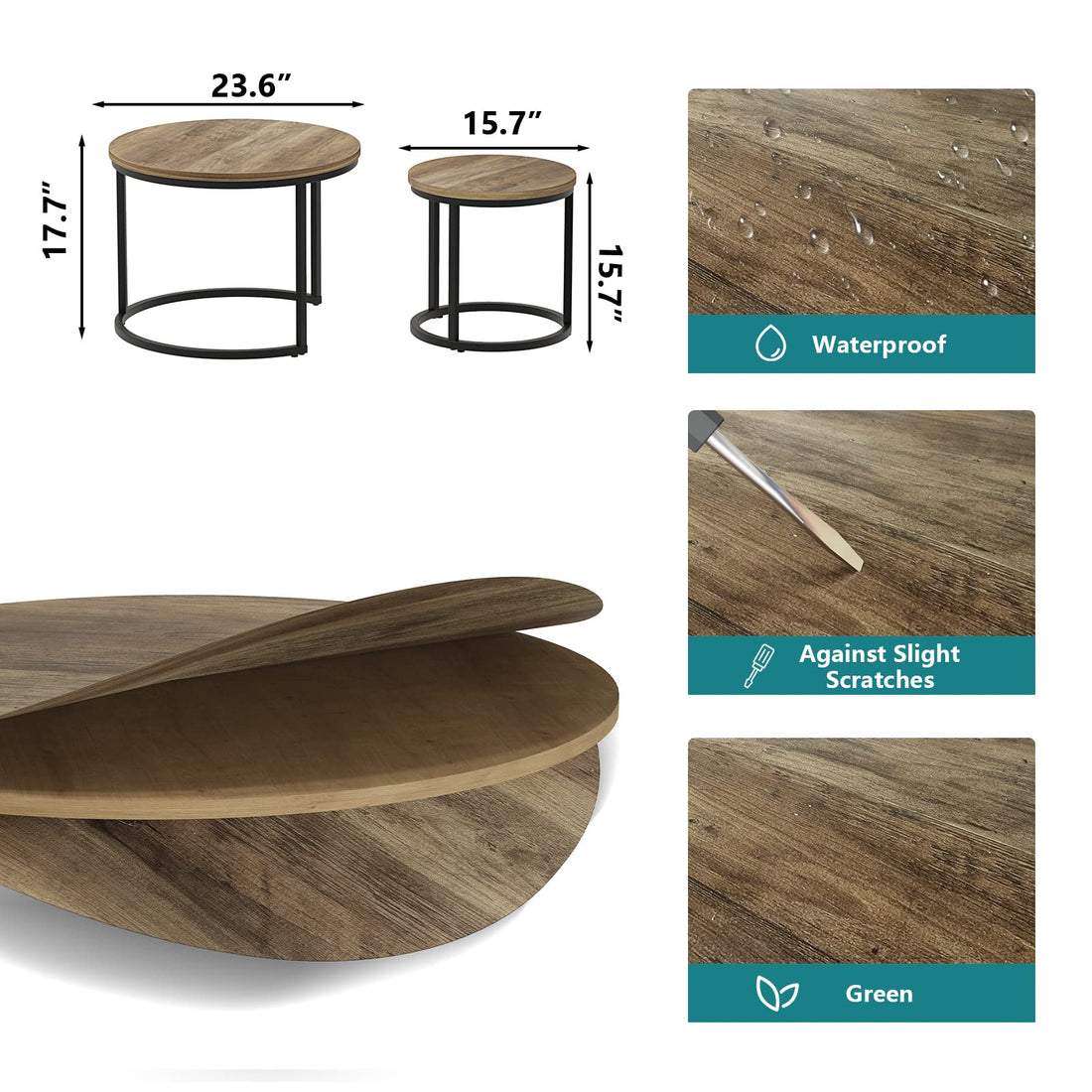 Smuxee Nesting Coffee Tables Set