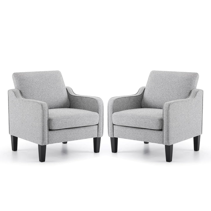 VINGLI Grey Accent Chair