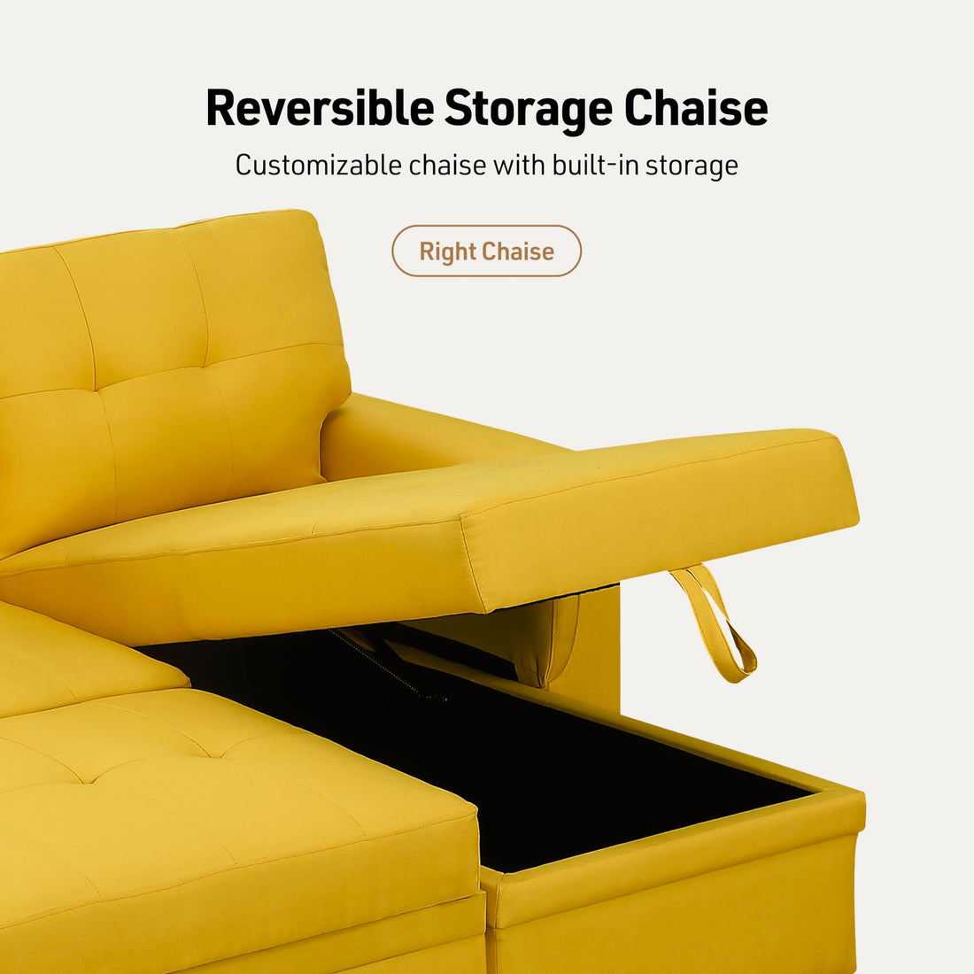 Lucca Sleeper Sofa with Storage