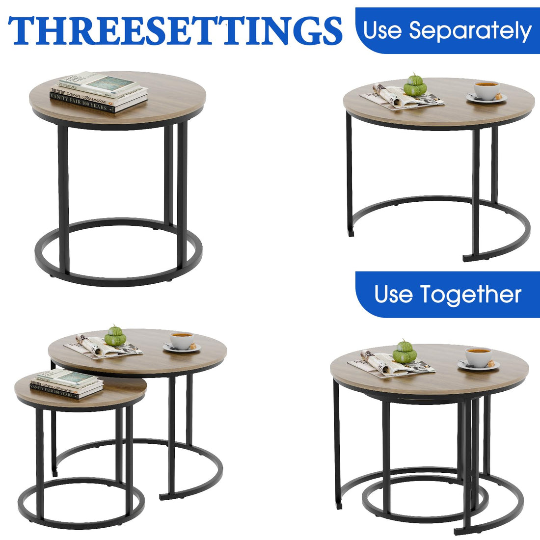 Aboxoo Nesting Tables Set