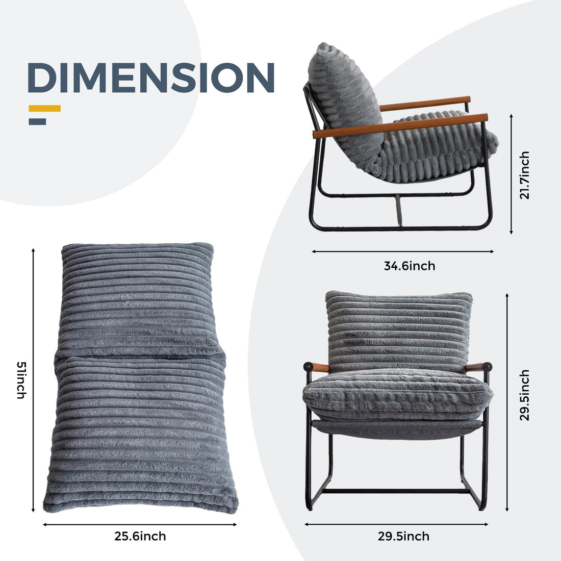 MAXYOYO Sherpa Armchair
