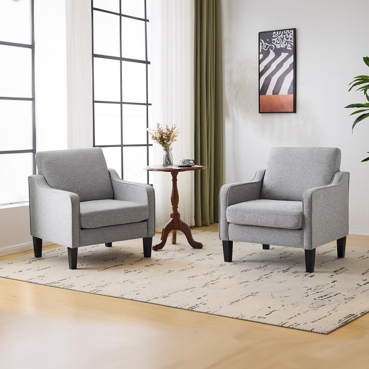 VINGLI Grey Accent Chair