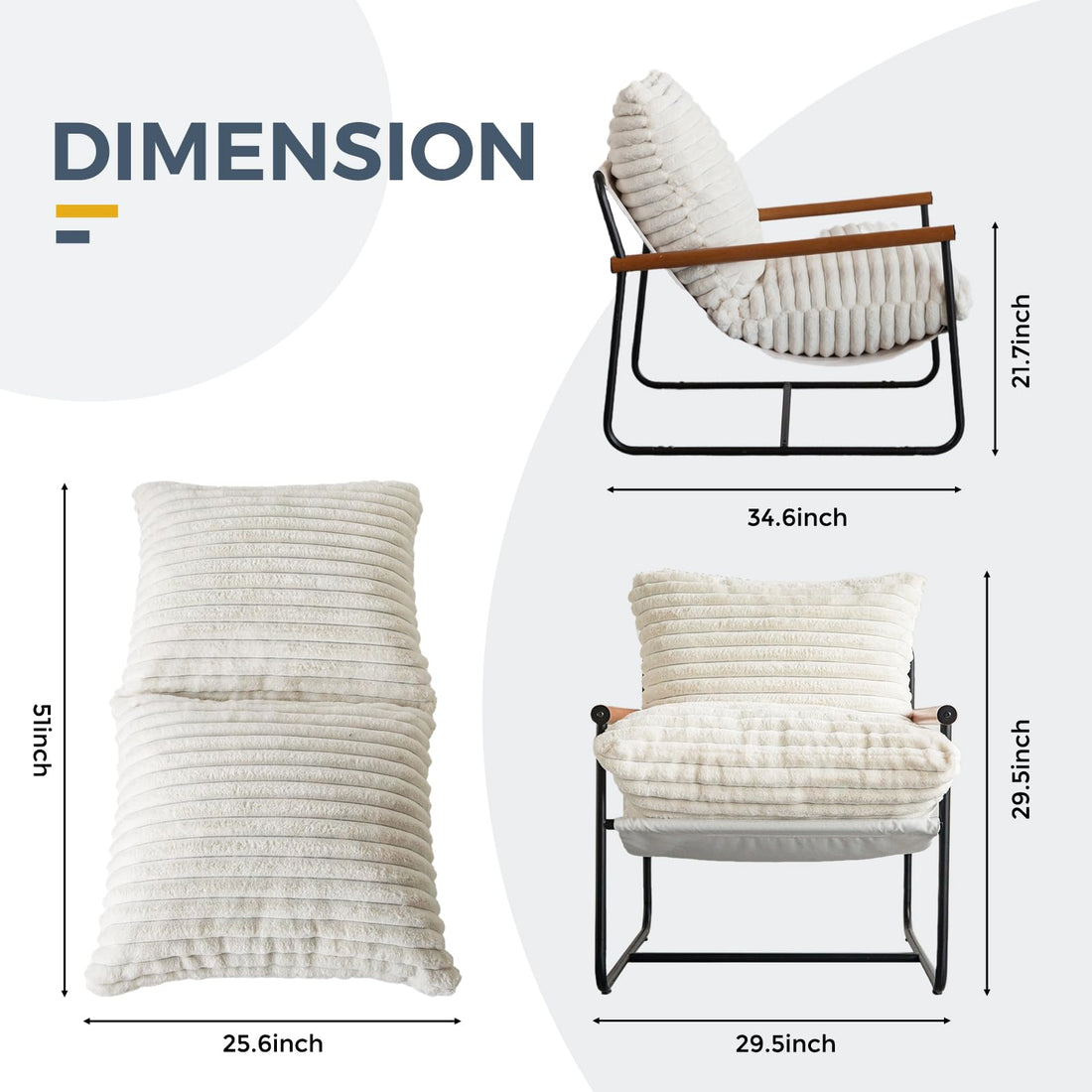 MAXYOYO Sherpa Armchair