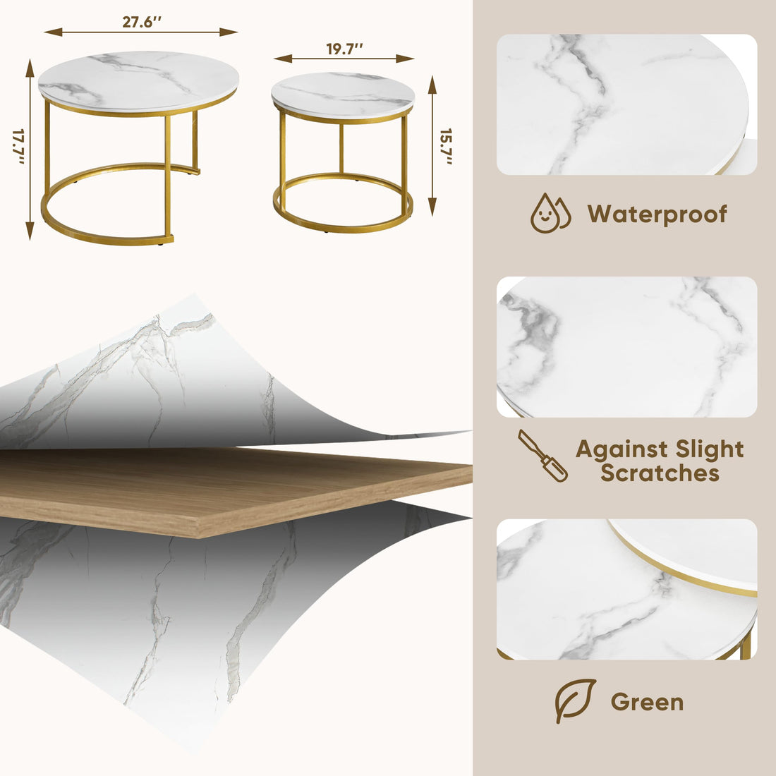 Smuxee Nesting Coffee Tables Set