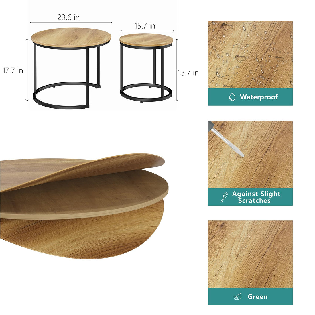 Smuxee Nesting Coffee Tables Set