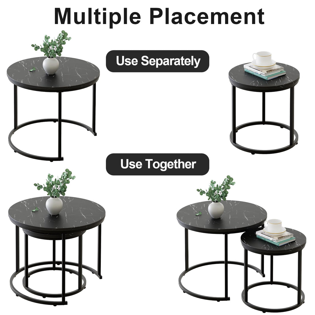Aboxoo Nesting Tables Set