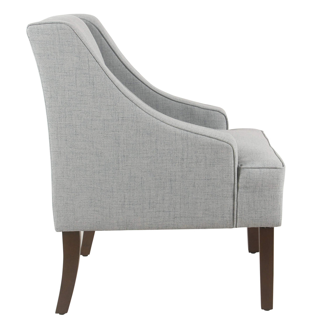 HomePop Swoop Arm Living-Room-Chairs, Velvet Teal