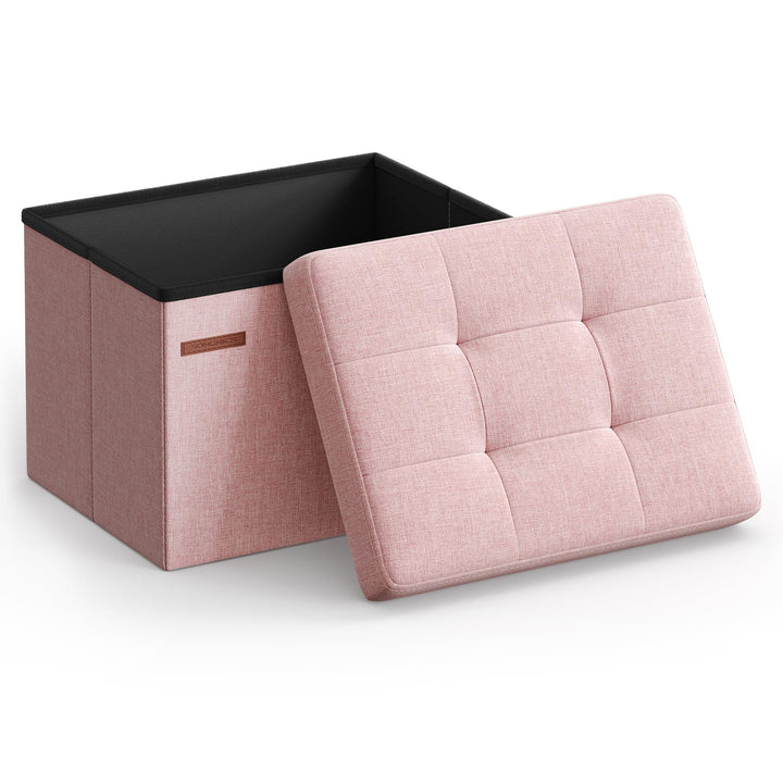 SONGMICS Folding Ottoman, Dark Gray