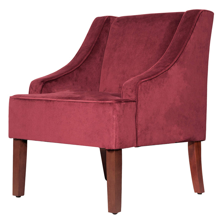 HomePop Swoop Arm Living-Room-Chairs, Velvet Teal