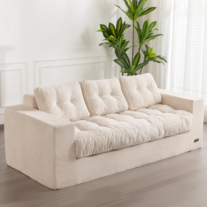 MAXYOYO 3-Seater Floor Sofa – Dark Grey