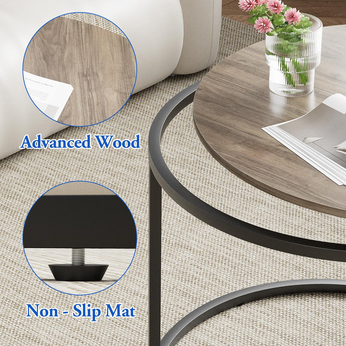 Aboxoo Nesting Tables Set