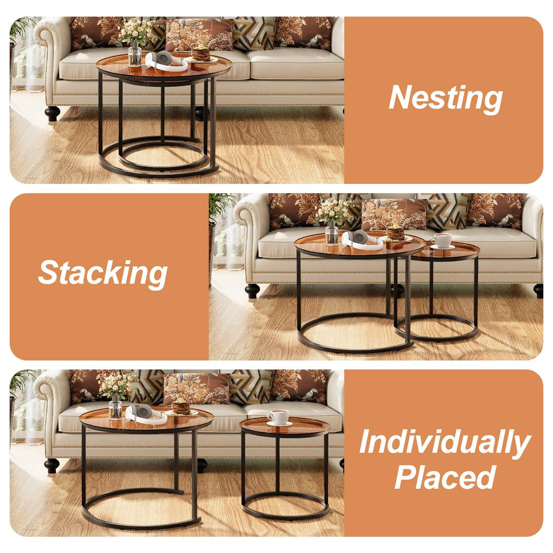 Aboxoo Nesting Tables Set