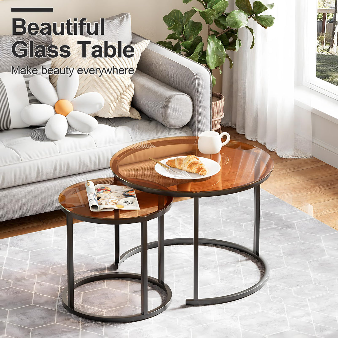 Aboxoo Nesting Tables Set