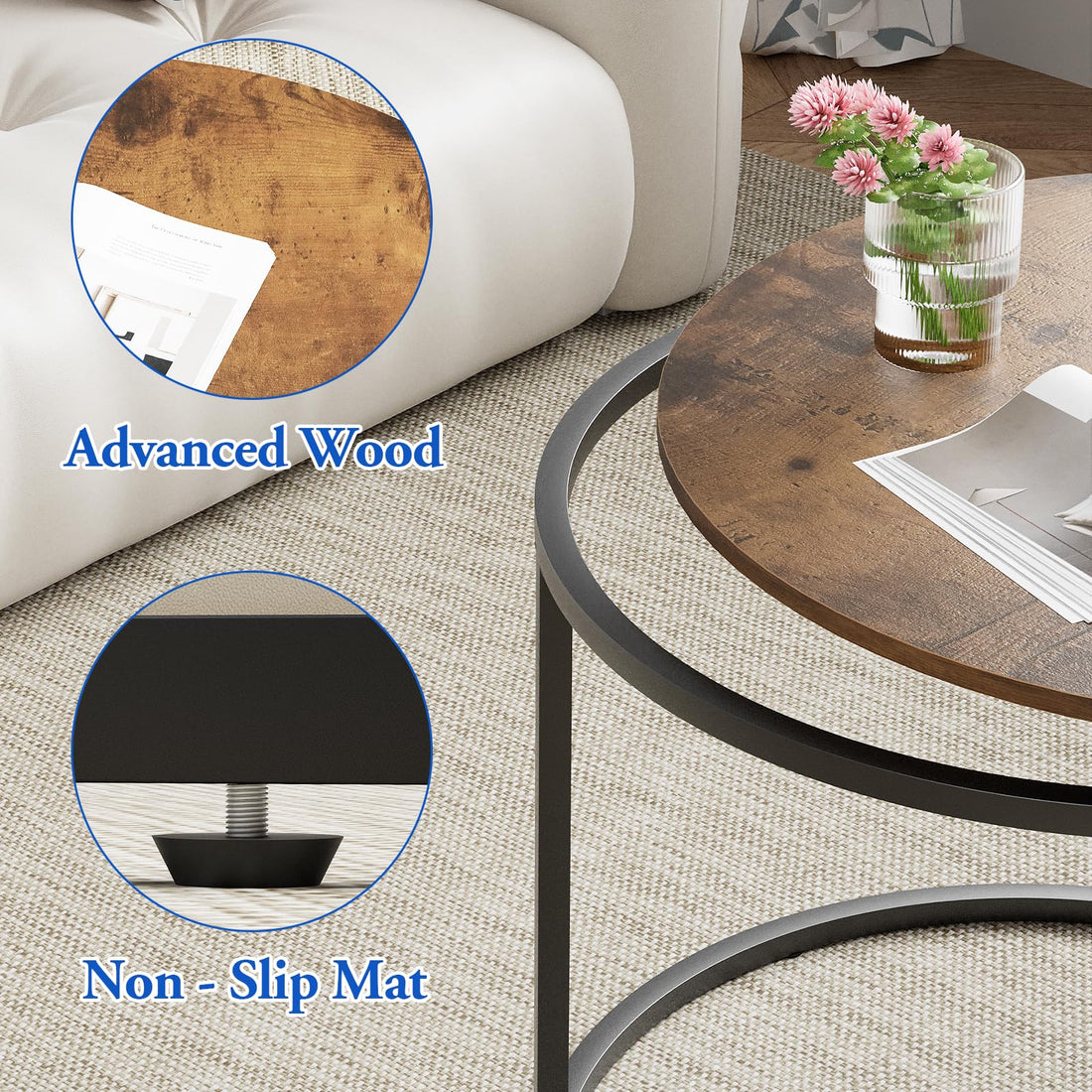 Aboxoo Nesting Tables Set