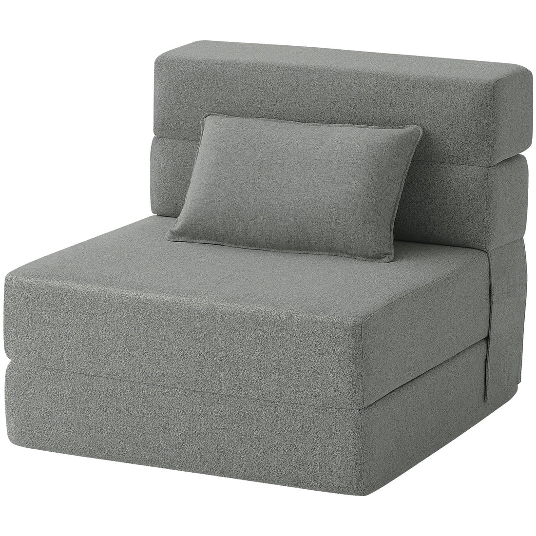 FILUXE Foldable Sleeper Chair – Dark Gray