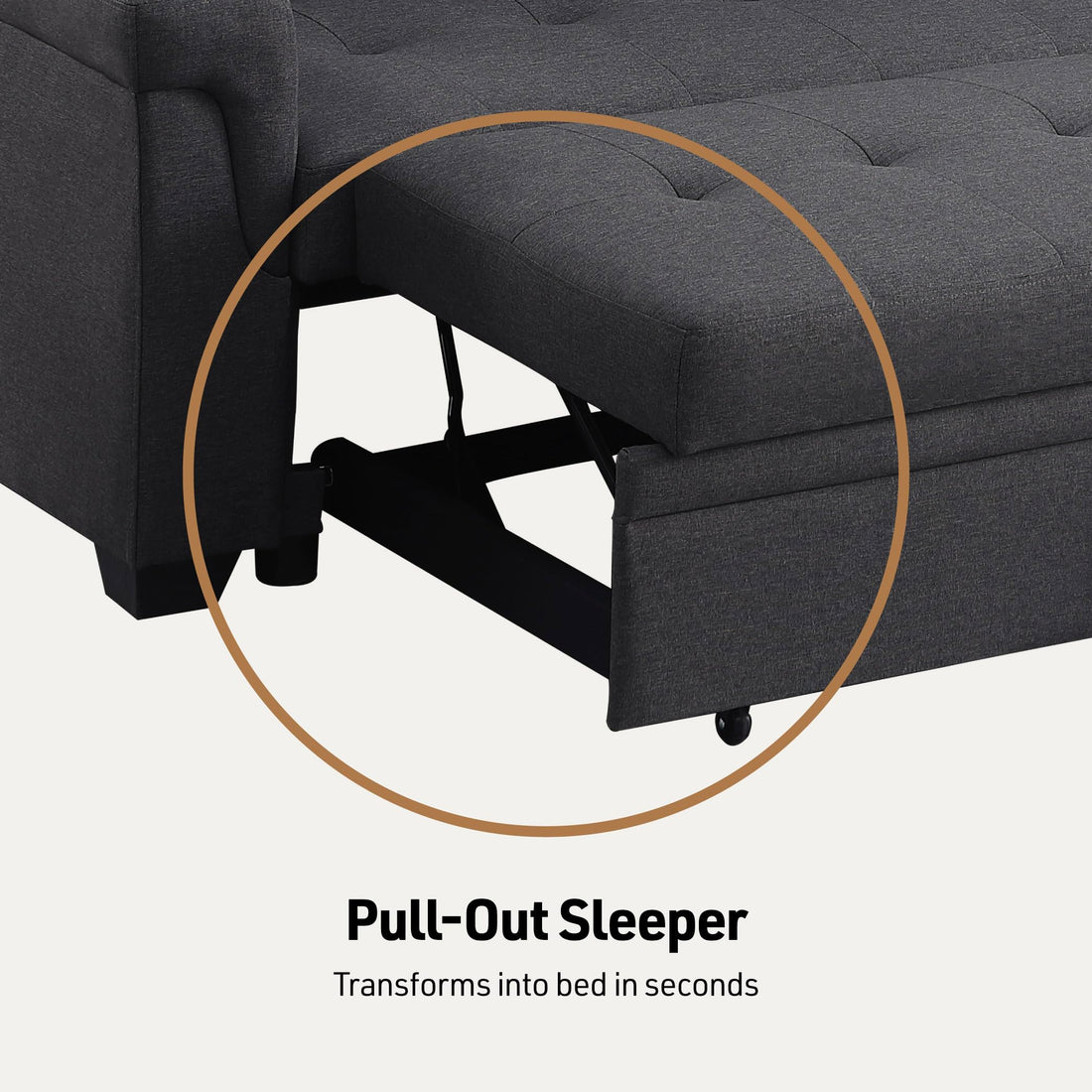 Lucca Sleeper Sofa with Storage