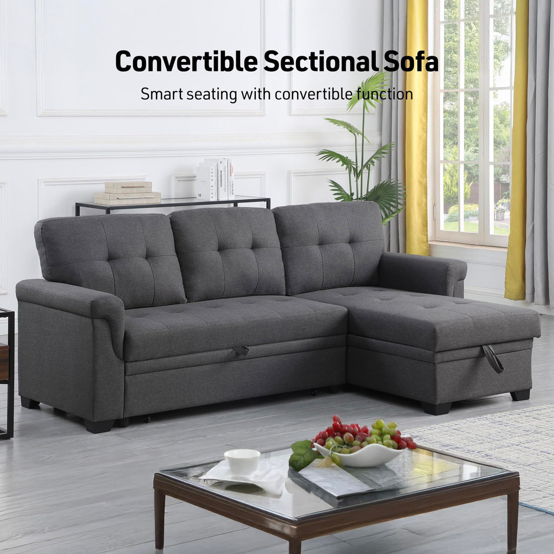Lucca Sleeper Sofa with Storage