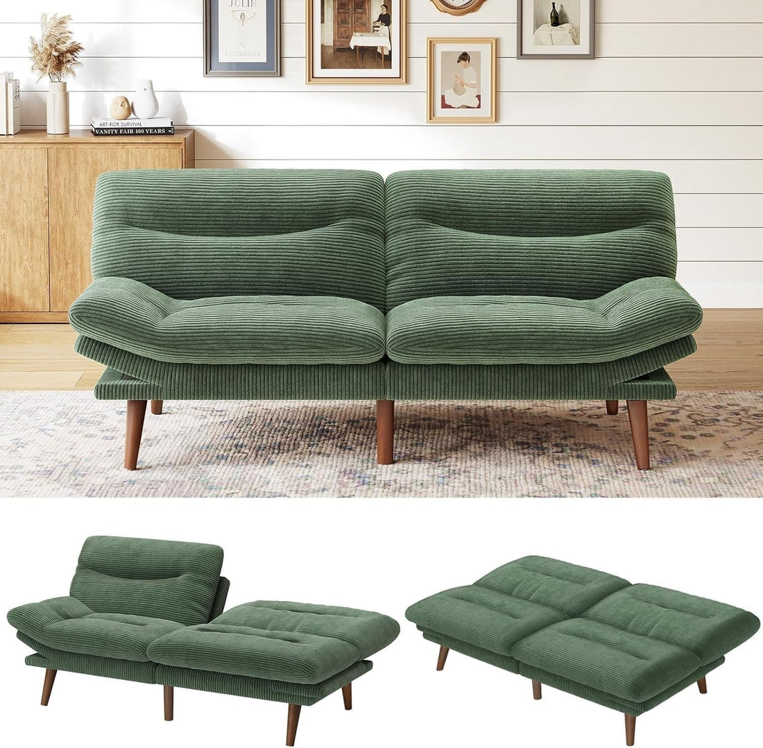 Marsail Futon Sofa Bed, Grey