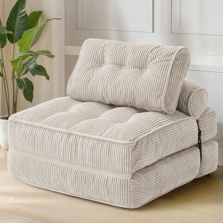 Folding Sofa Bed Chair – Gray