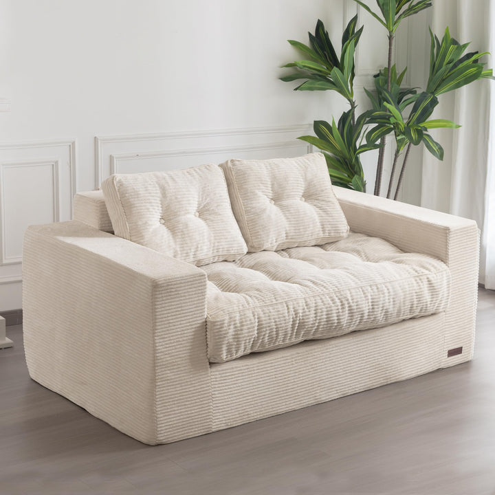 MAXYOYO 3-Seater Floor Sofa – Dark Grey