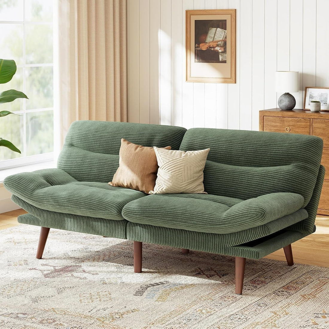 Marsail Futon Sofa Bed, Grey