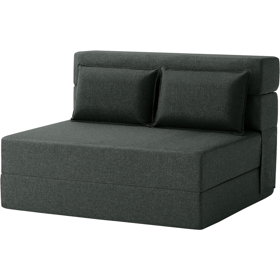 FILUXE Foldable Sleeper Chair – Dark Gray