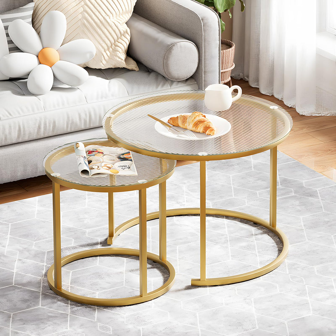 Aboxoo Nesting Tables Set