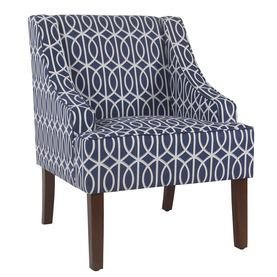 HomePop Swoop Arm Living-Room-Chairs, Velvet Teal