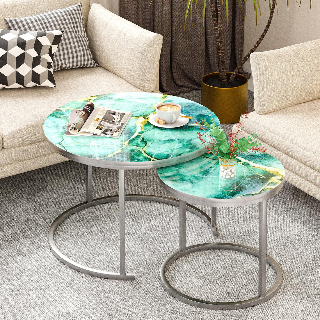 Aboxoo Nesting Tables Set