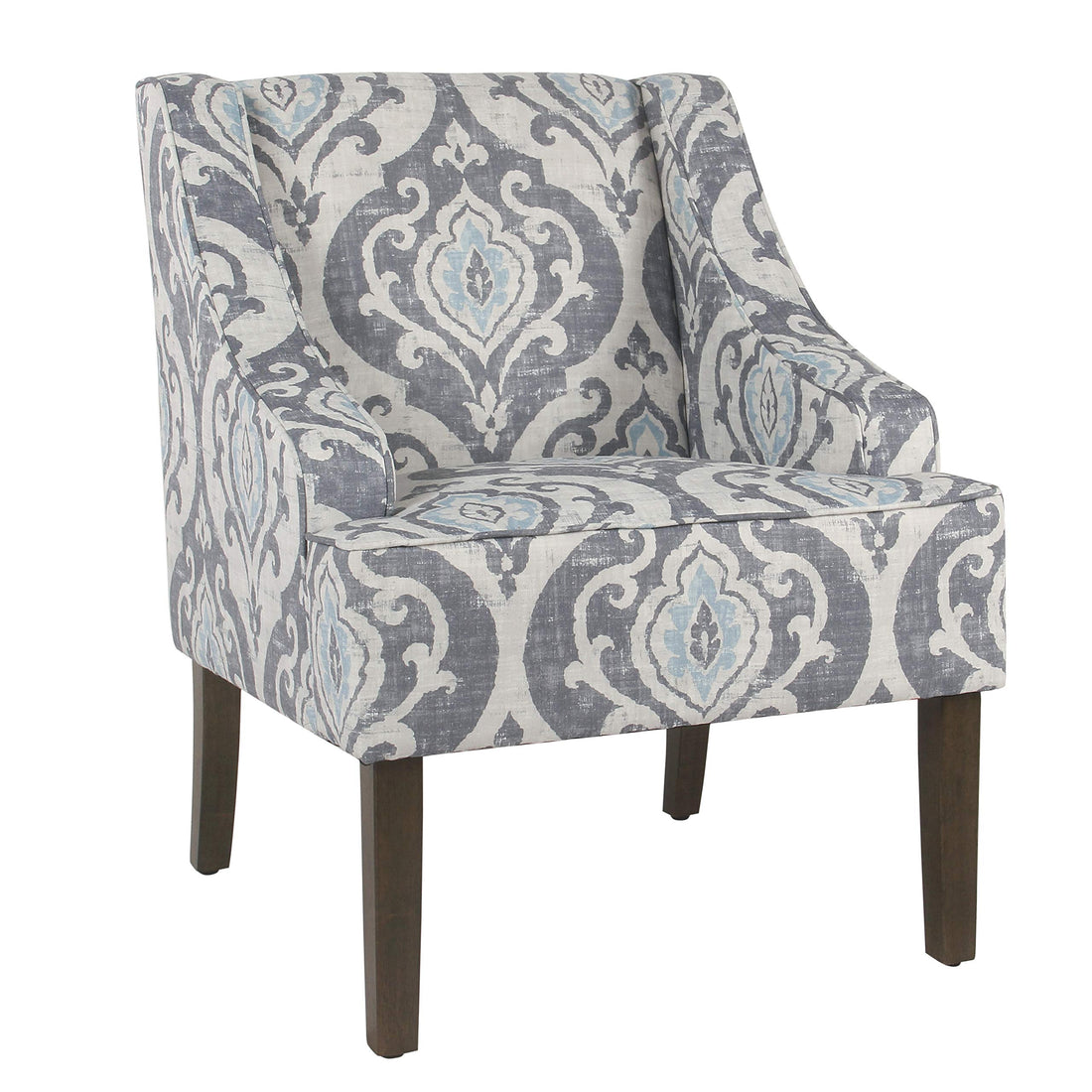 HomePop Swoop Arm Living-Room-Chairs, Velvet Teal